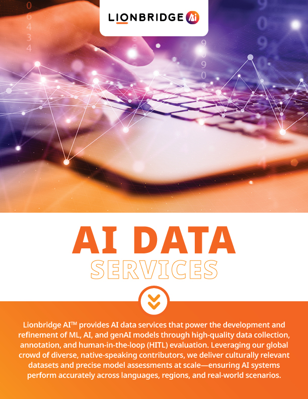 Lionbridge AI Data Brochure