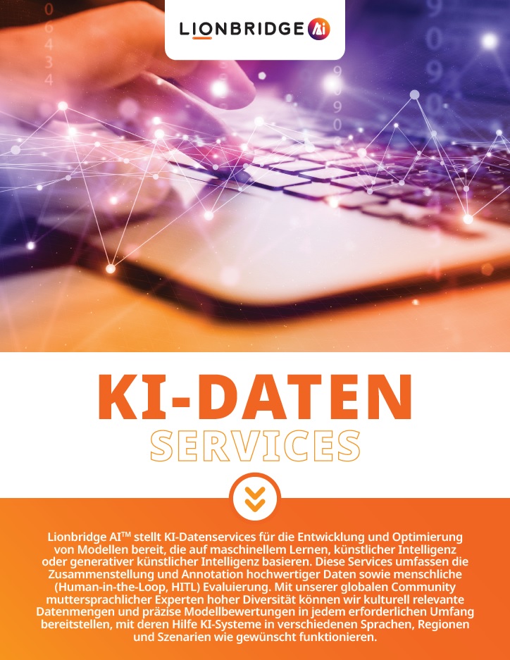 Lionbridge AI Data Brochure