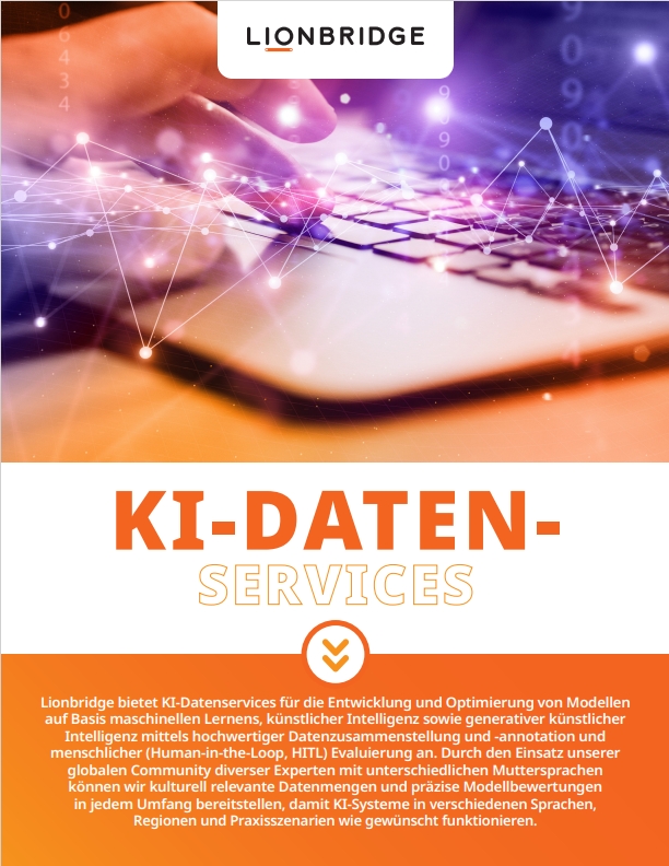Lionbridge AI Data Brochure