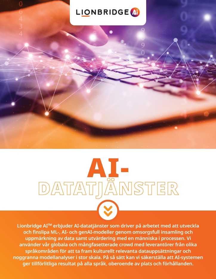 Lionbridge AI Data Brochure
