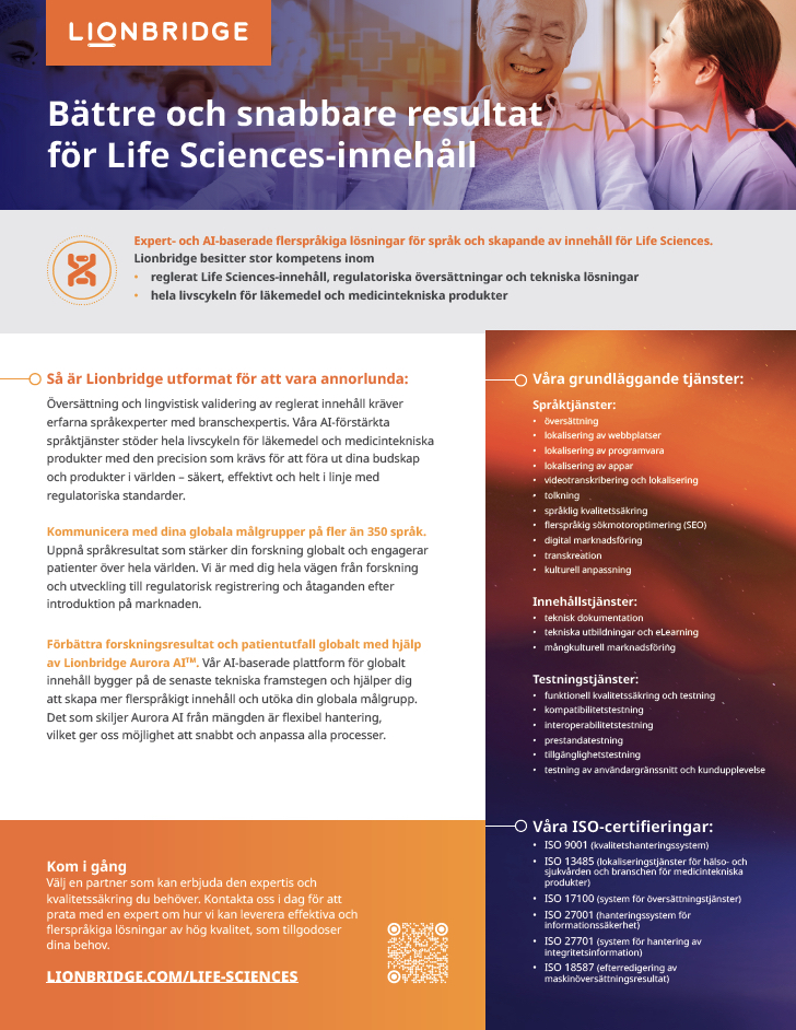 Bättre och snabbare resultat för Life Sciences-innehåll