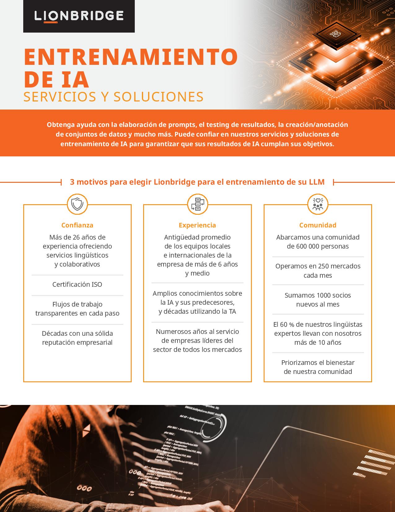 AI Training Services and Solutions One Pager