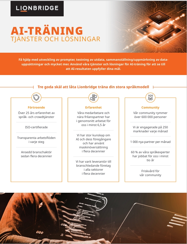 AI Training Services and Solutions One Pager