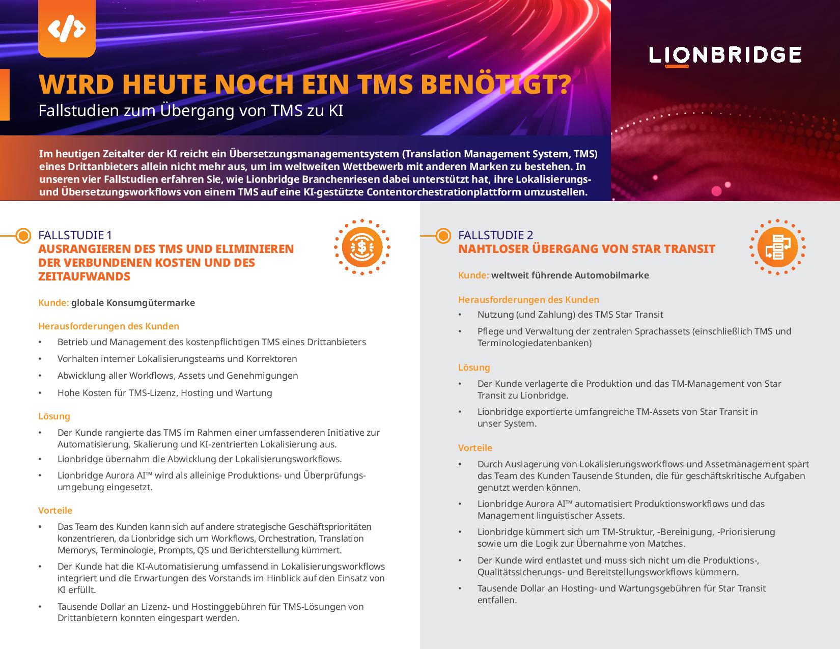 Fallstudie zum Übergang von TMS zu KI