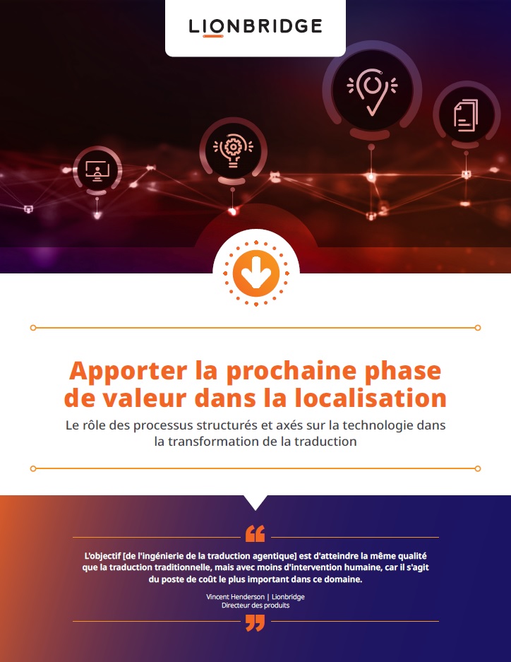 Livre : la prochaine phase de valeur dans la localisation