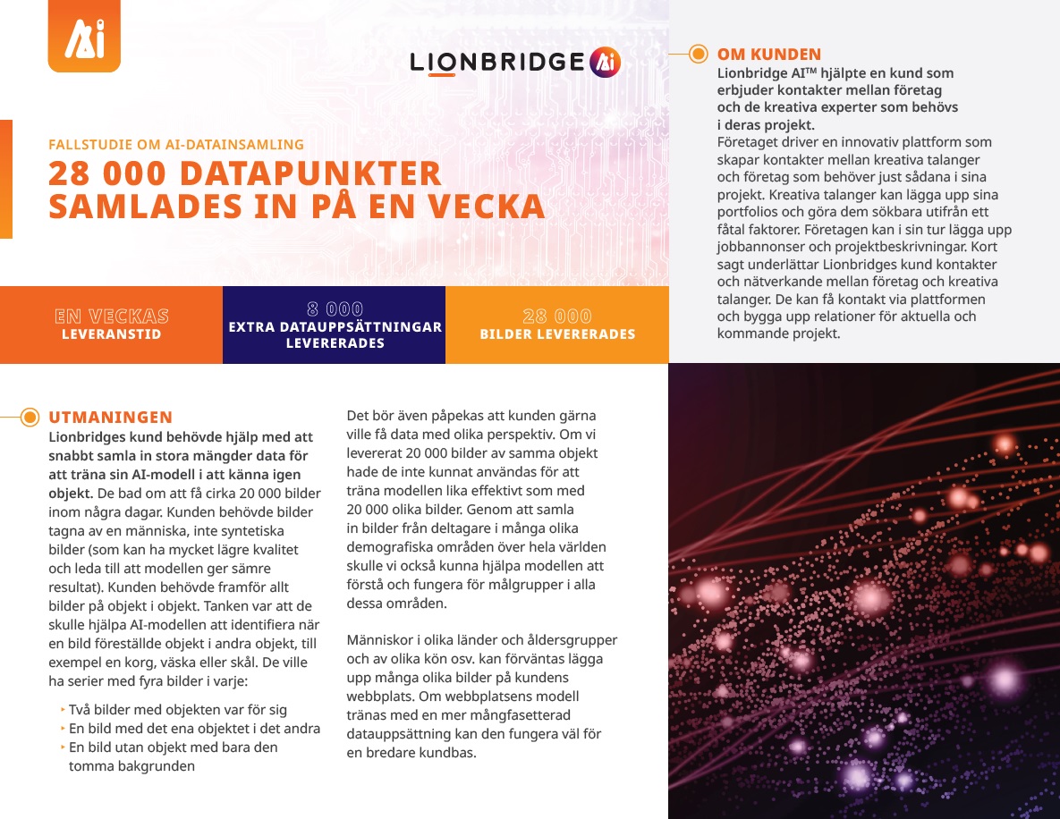 Omslag till fallstudie om AI-datainsamling