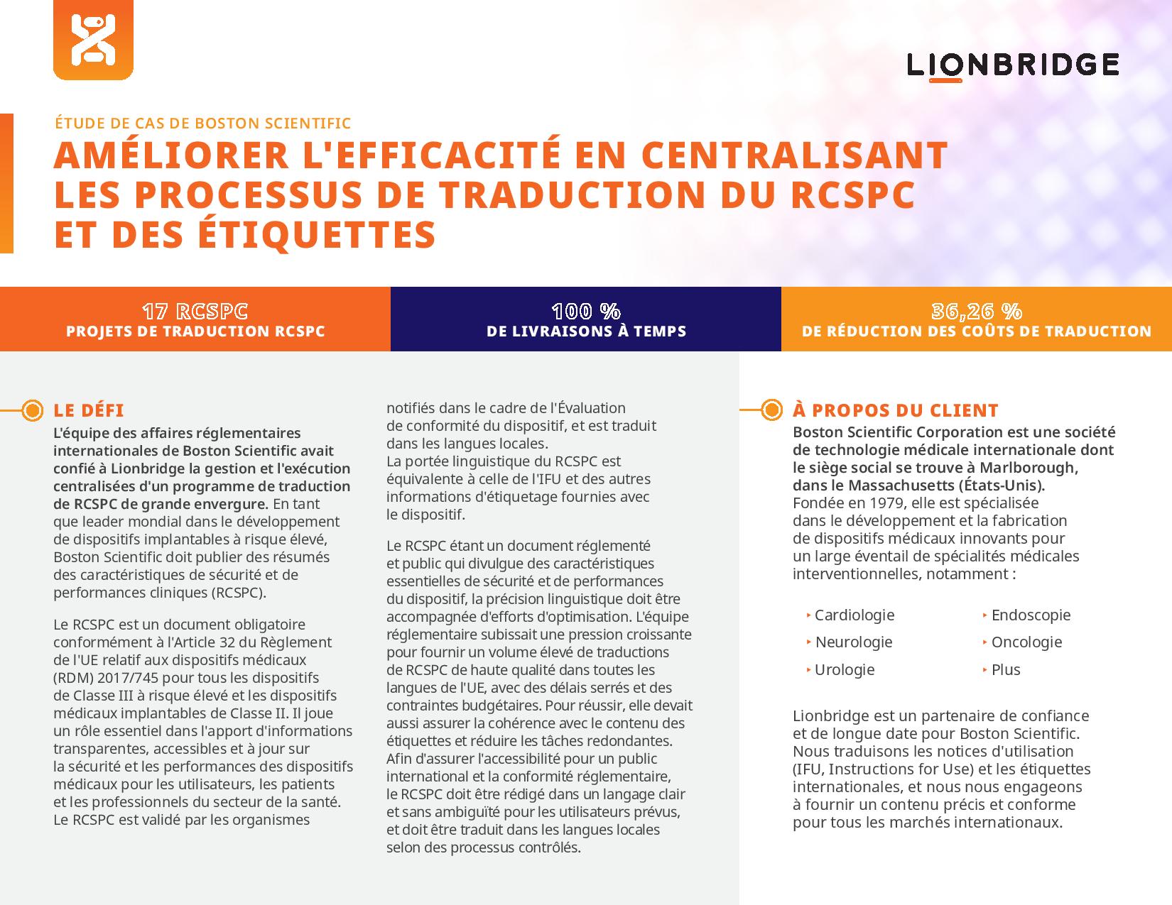 Étude de cas de Boston Scientific