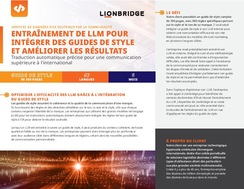Étude de cas : Entraîner des LLM pour intégrer des règles de guide de style