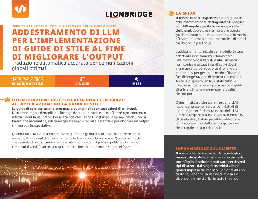 Case study: addestramento di LLM per incorporare le regole di una guida di stile