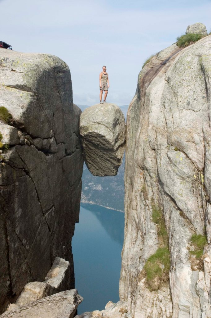 The Kjerag Boulder in Norway
