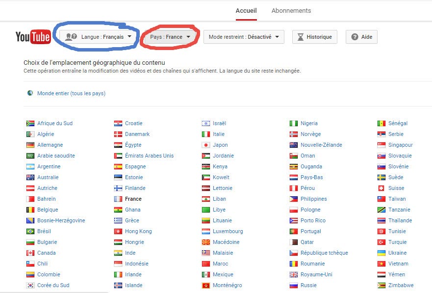 Youtube global gateway FR