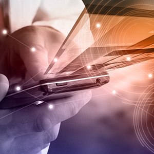 App tester on mobile device