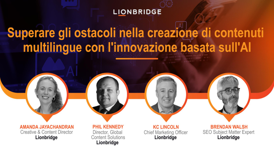 Copertina della presentazione sull'Innovazione AI