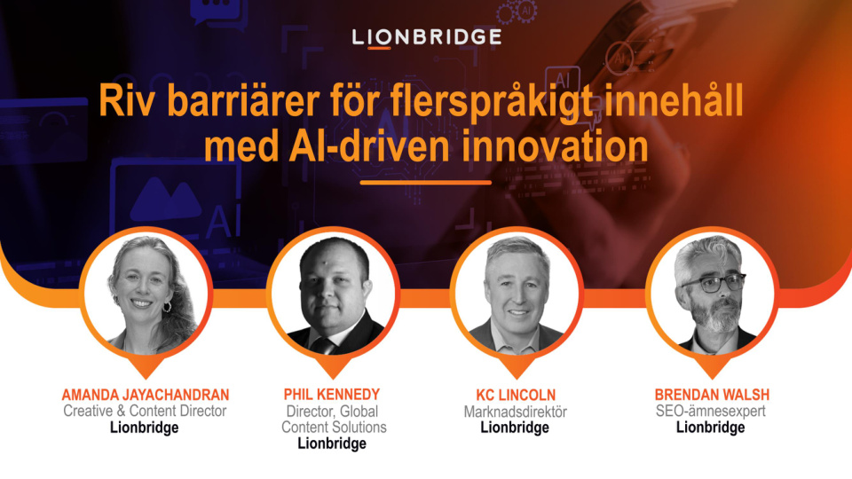 Omslag till presentationen om AI-innovation