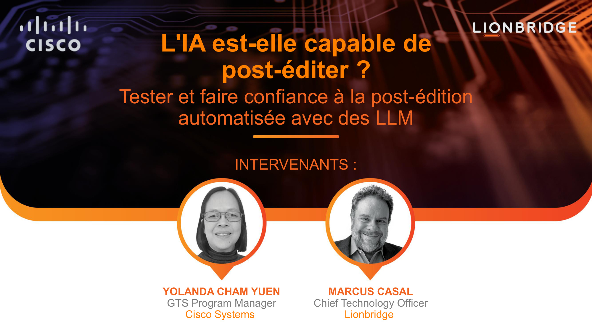 Couverture de la présentation sur « L'IA est-elle capable de post-éditer ? »