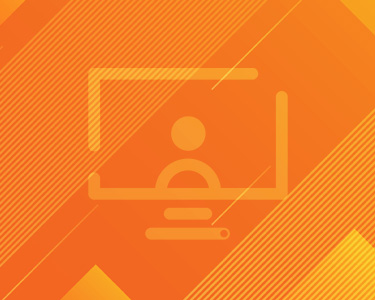 An icon showing a human before a computer screen