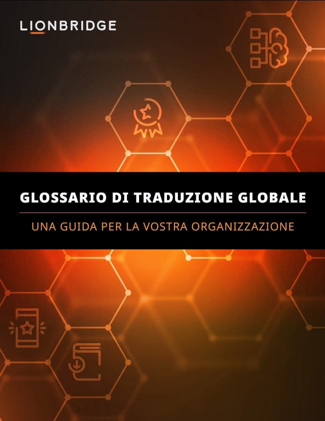 Copertina del white paper di Lionbridge Glossario di traduzione globale