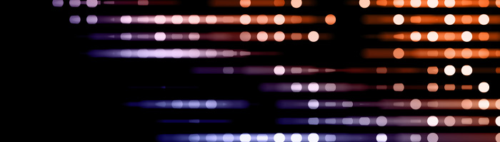 Lichtmuster, violett und orange