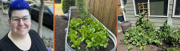 Lex und ihr schöner Garten
