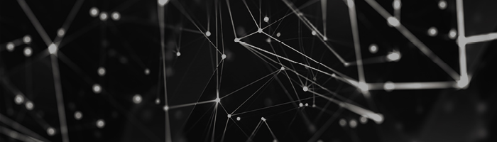 Points and line segments on a black background