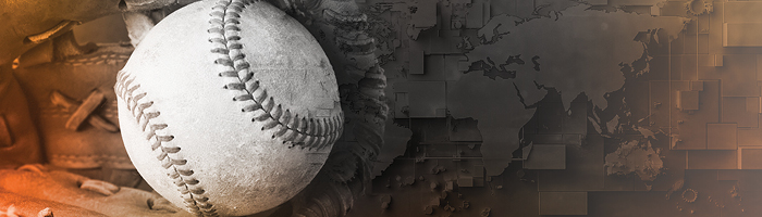 Baseball und Baseballhandschuh