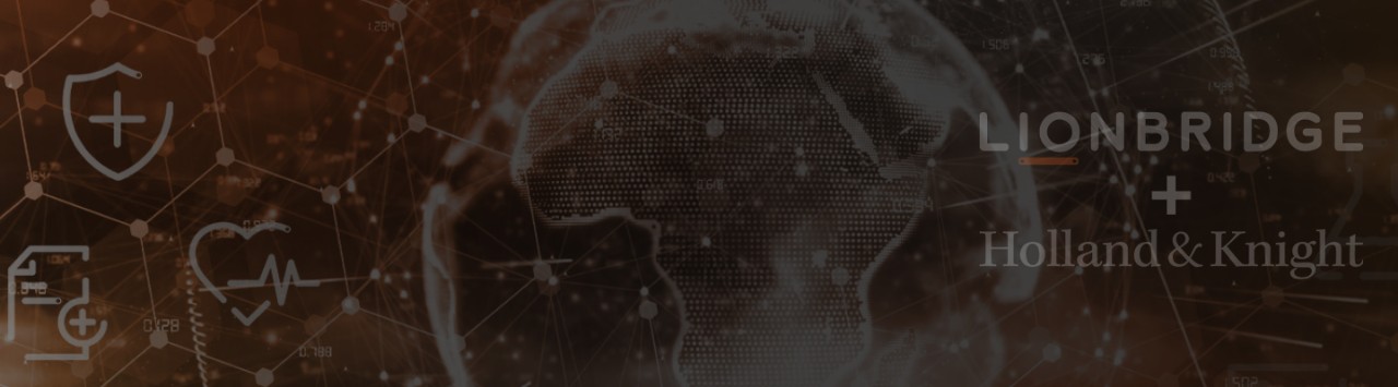 A corporate collage conveying language services for patient access compliance.