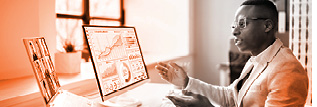 Person reviewing a document online