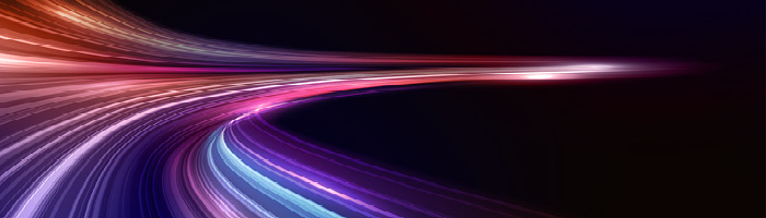 blue, purple, and orange curve in space 
