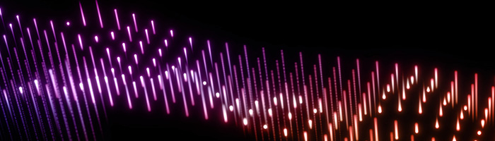 lit up points of data 