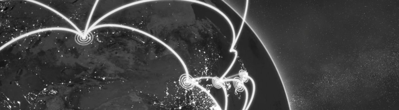 Satellite image at night