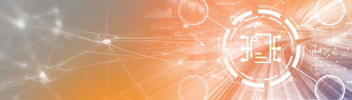 Orange document icon with circles and connections