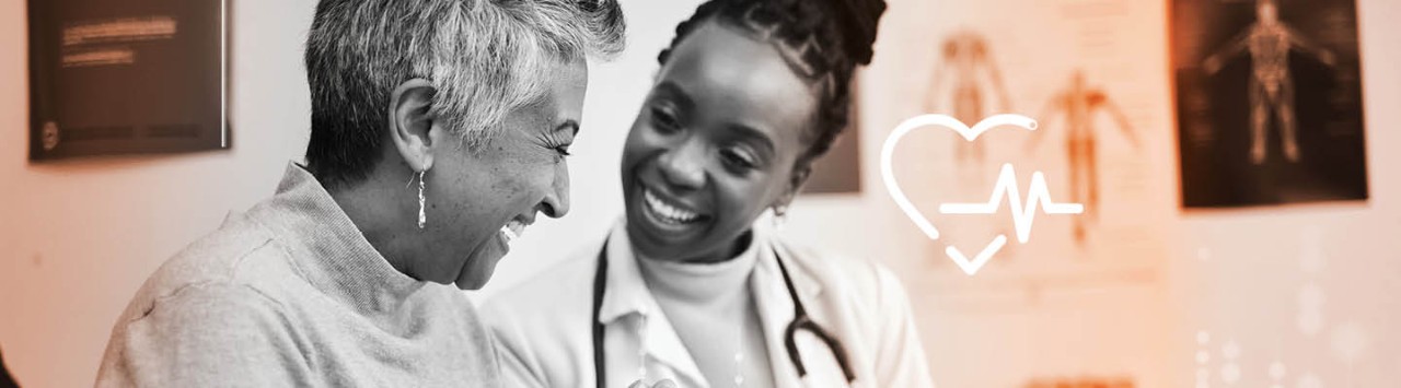 Patient and doctor in a discussion
