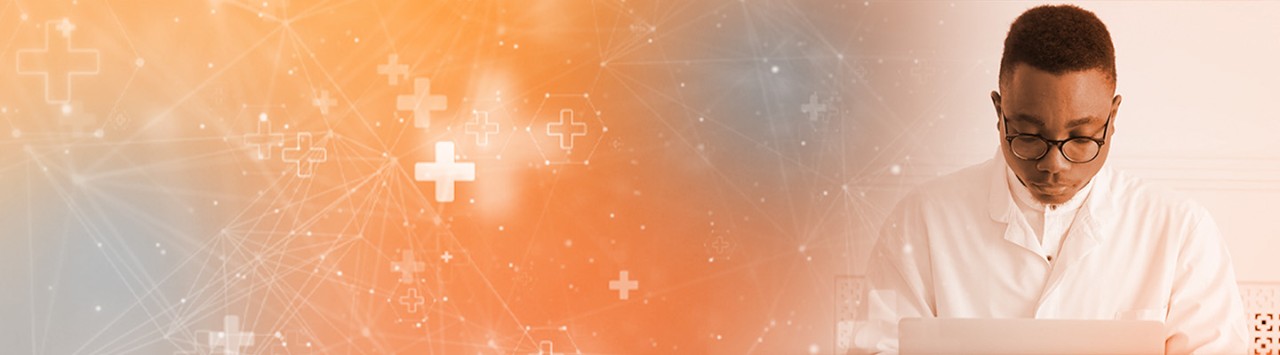 clinical trial researcher reviewing data