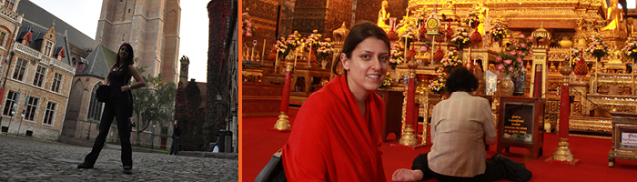 Pinar visiting Belgium and Thailand