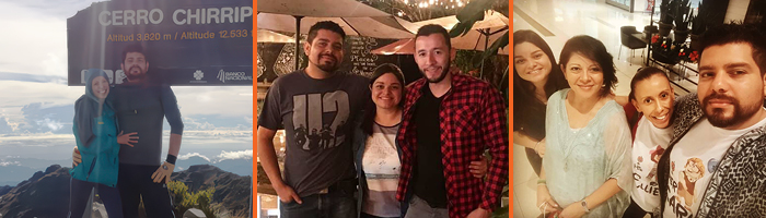 Esteban with his family