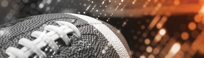 a closeup of a football