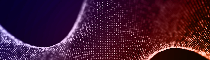 sparkling purple and orange graph 