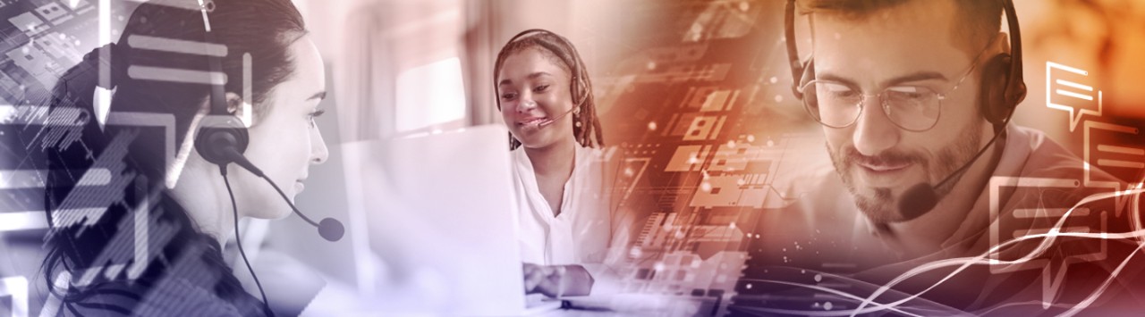 3 interpreters connecting with customers digitally