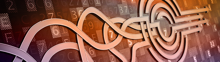 Maze over lettered and numbered tiles, symbolizing the intricacies of LLM performance.