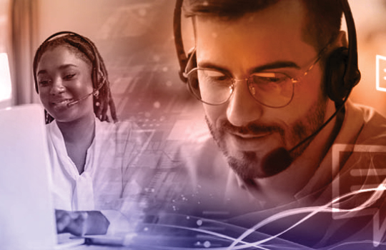 Happy OPI specialists helping customers