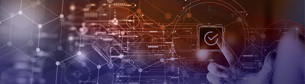 Person pressing a button