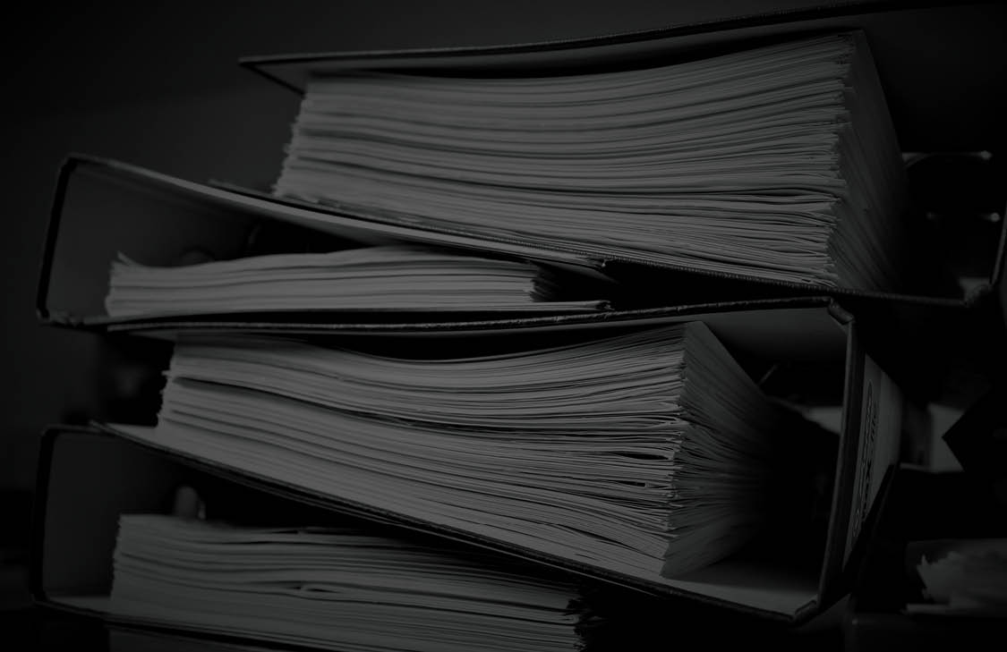 Stack of legal materials
