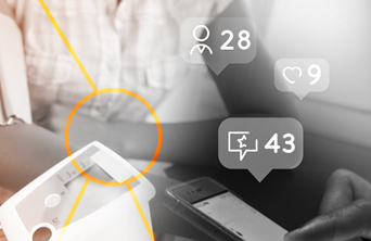 Medical device marketing with social engagement