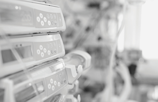 Medical devices stacked up