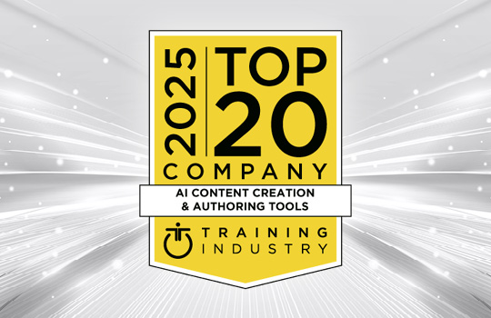 Training Industry’s 2025 Top 20 AI Content Creation and Authoring Tools Companies