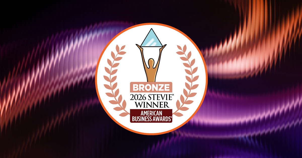 abstract wave patter with award badge 