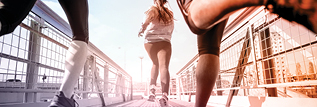 athletes running