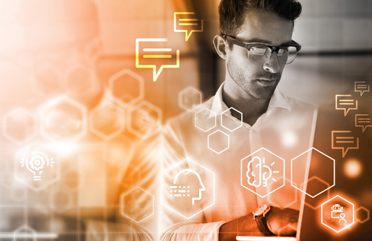 Professional using machine translation services