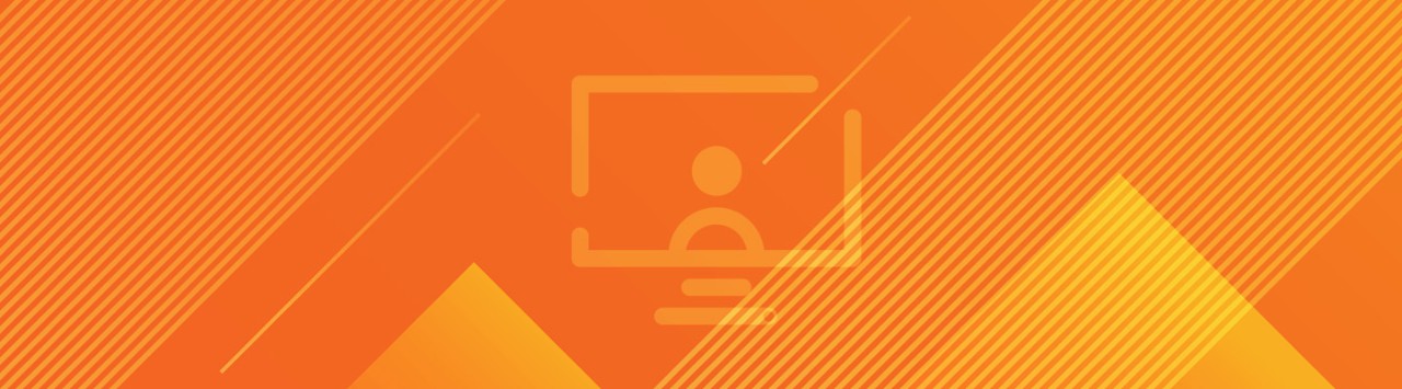 An icon showing a human before a computer screen