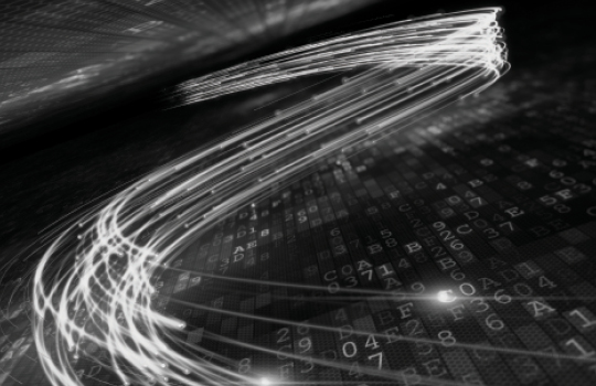 Fast moving digital line of code